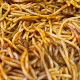 Spaghetti boloñesa
