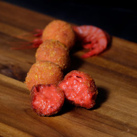 CROQUETAS DE GAMBA ROJA